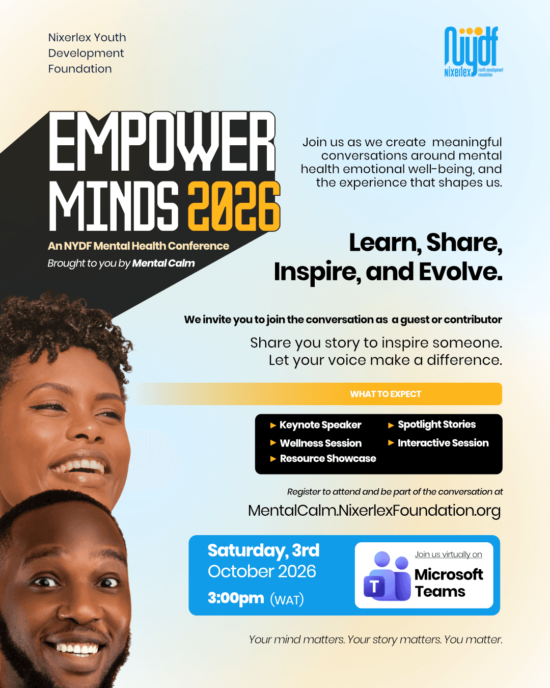 Mental Calm Conference promotional poster